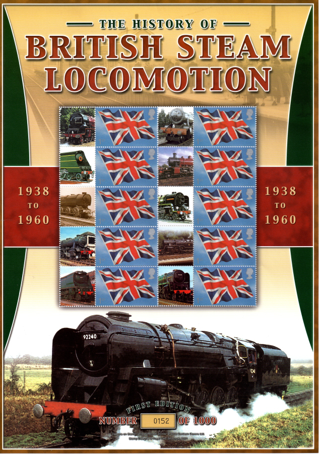 (image for) BC-054 2005 British Steam Locomotion 1938-60 Business Smilers Sheet - Click Image to Close