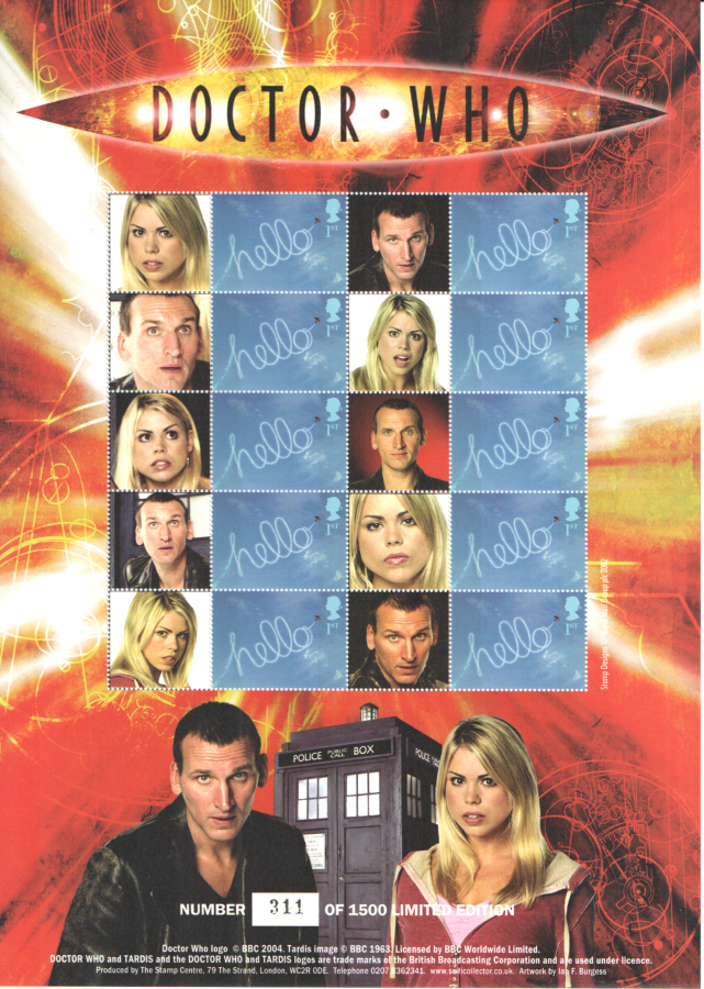 (image for) BC-058 2005 Doctor Who - The Ninth Doctor Business Smilers Sheet