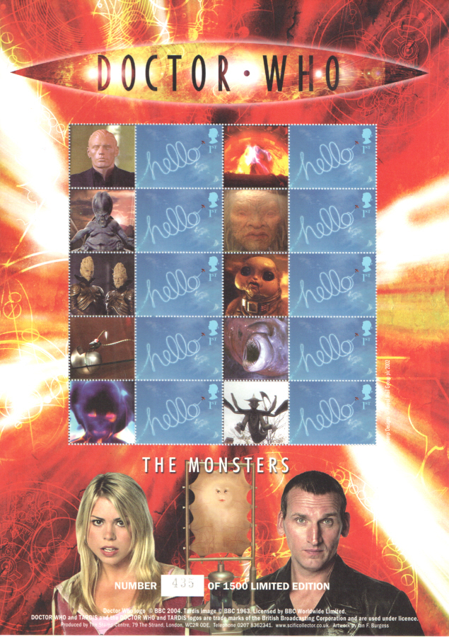 (image for) BC-060 2005 Doctor Who - The Monsters Business Smilers Sheet