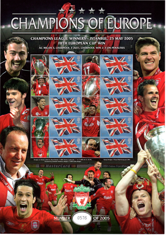 (image for) BC-063 2005 Liverpool Champions of Europe Business Smilers Sheet