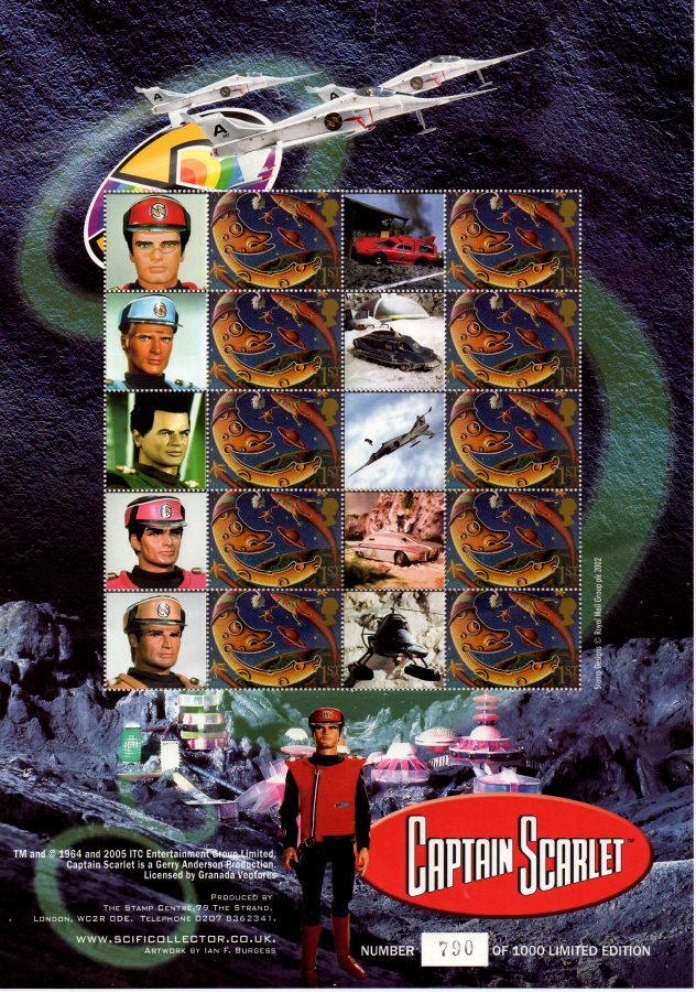 (image for) BC-066 2005 Captain Scarlet Business Smilers Sheet - Click Image to Close