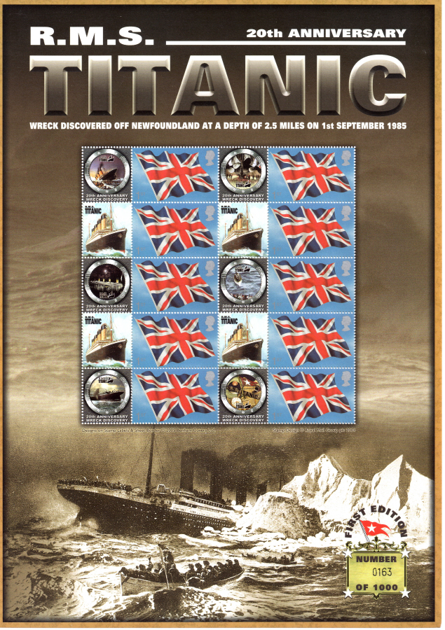 (image for) BC-069 2005 R.M.S. Titanic (2) Benham Business Smilers Sheet - Click Image to Close