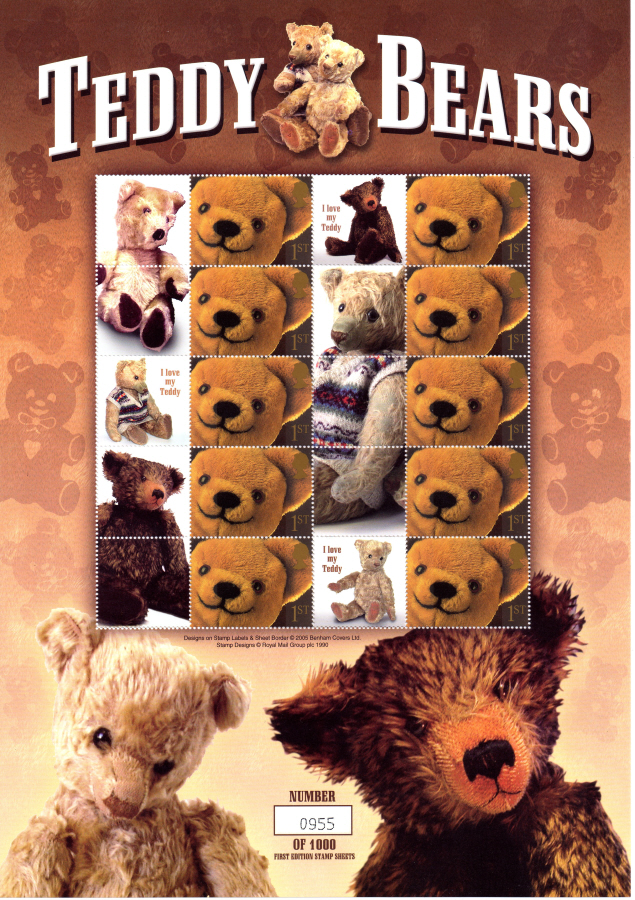 (image for) BC-075 2005 Teddy Bears Business Smilers Sheet
