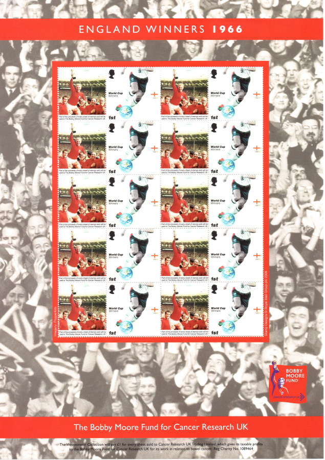 (image for) BC-086 2006 England Winners Bobby Moore Fund Business Smilers Sheet