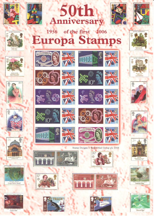 (image for) BC-090 2006 Europa Stamps Business Smilers Sheet