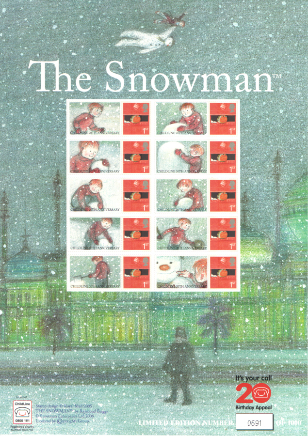 (image for) BC-097 2006 The Snowman Business Smilers Sheet - Click Image to Close
