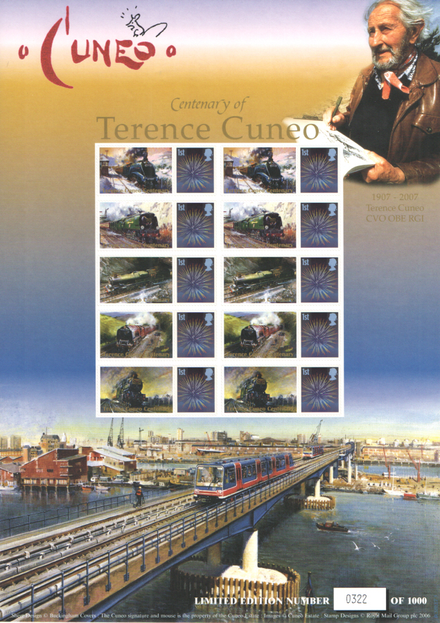 (image for) BC-100 2007 Terence Cuneo Business Smilers Sheet - Click Image to Close