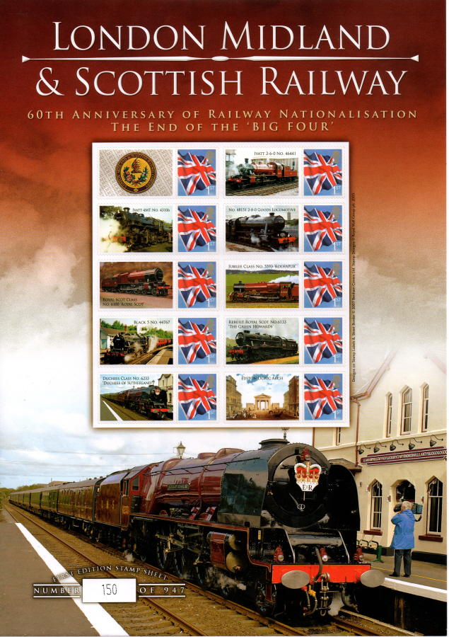 (image for) BC-112 2007 London Midland & Scottish Railway Business Smilers Sheet