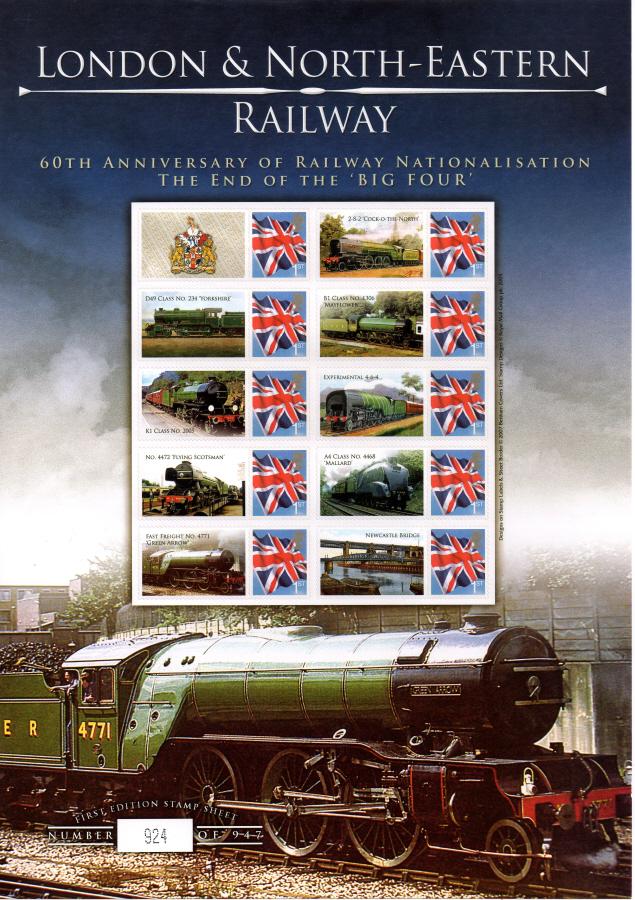 (image for) BC-113 2007 London & North-Eastern Railway Business Smilers Sheet - Click Image to Close