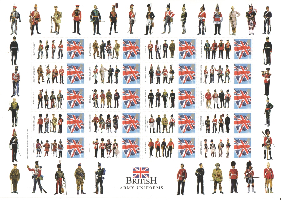 (image for) BC-117 2007 British Army Uniforms (Plc) Business Smilers Sheet - Click Image to Close