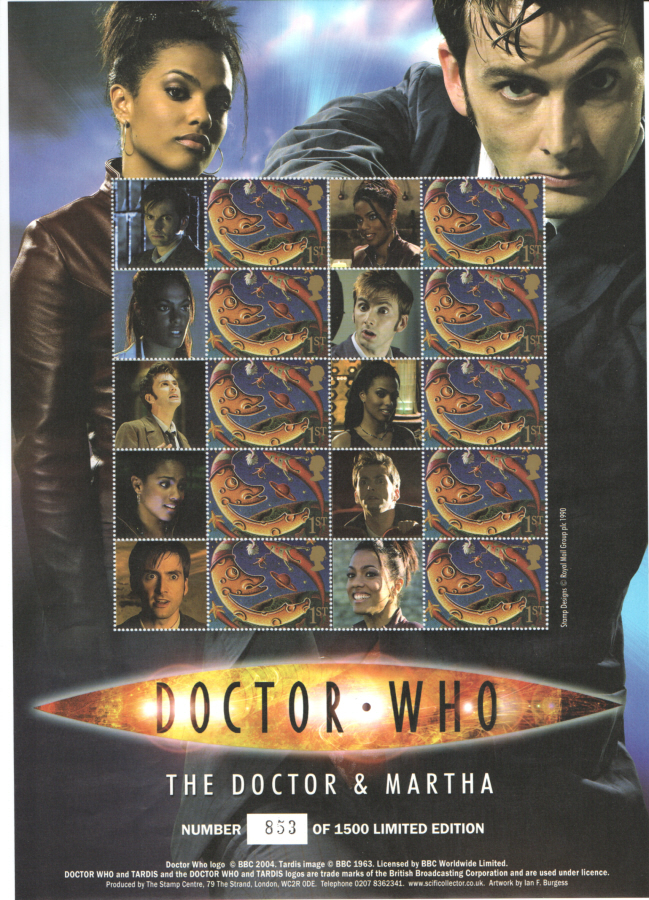 (image for) BC-119 2007 Doctor Who - The Doctor & Martha Business Smilers Sheet