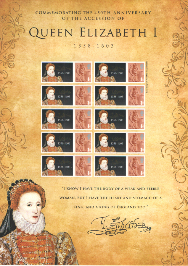 (image for) BC-134 2008 Queen Elizabeth I Business Smilers Sheet - Click Image to Close