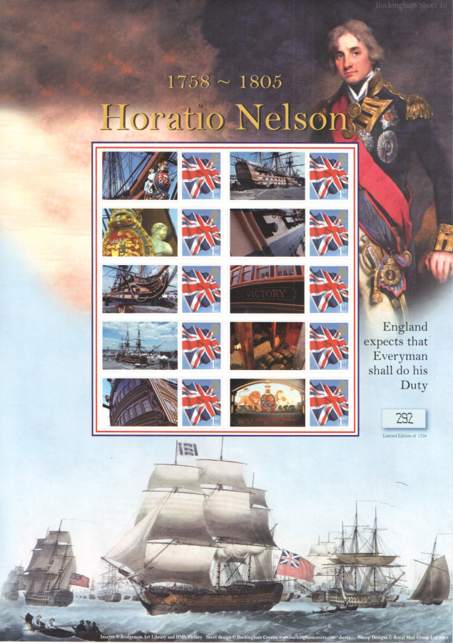 (image for) BC-170 2008 Horatio Nelson Business Smilers Sheet - Click Image to Close