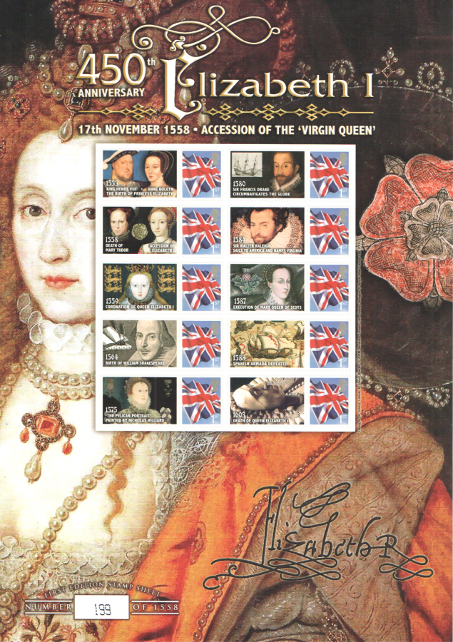 (image for) BC-177 2008 Elizabeth I Business Smilers Sheet - Click Image to Close