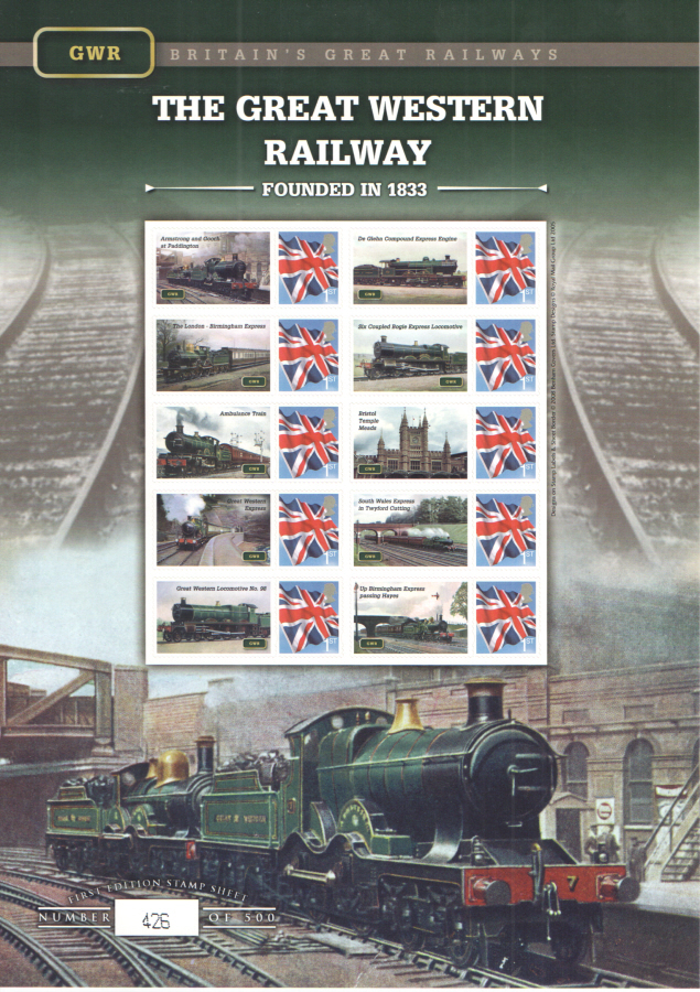 (image for) BC-195 2009 Great Western Railway Business Smilers Sheet