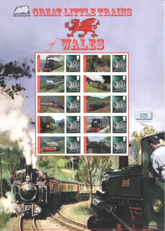(image for) BC-199 2009 Great Little Trains Of Wales Business Smilers Sheet