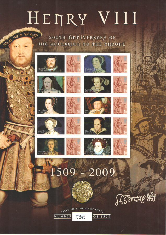 (image for) BC-209 2009 King Henry VIII Business Smilers Sheet - Click Image to Close