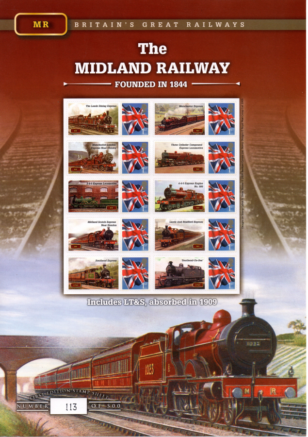 (image for) BC-255 2009 Midland Railway Business Smilers Sheet