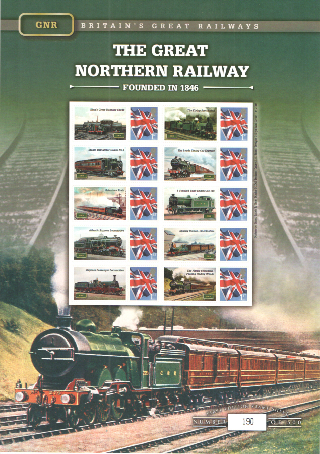 (image for) BC-263 2009 Great Northern Railway Business Smilers Sheet - Click Image to Close