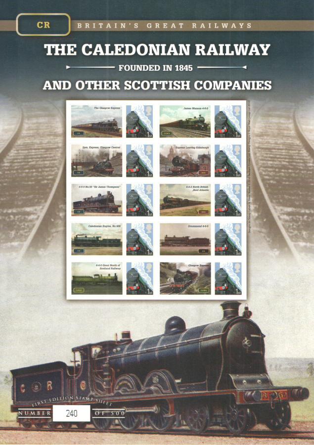 (image for) BC-275 2010 Caledonian Railway Business Smilers Sheet - Click Image to Close