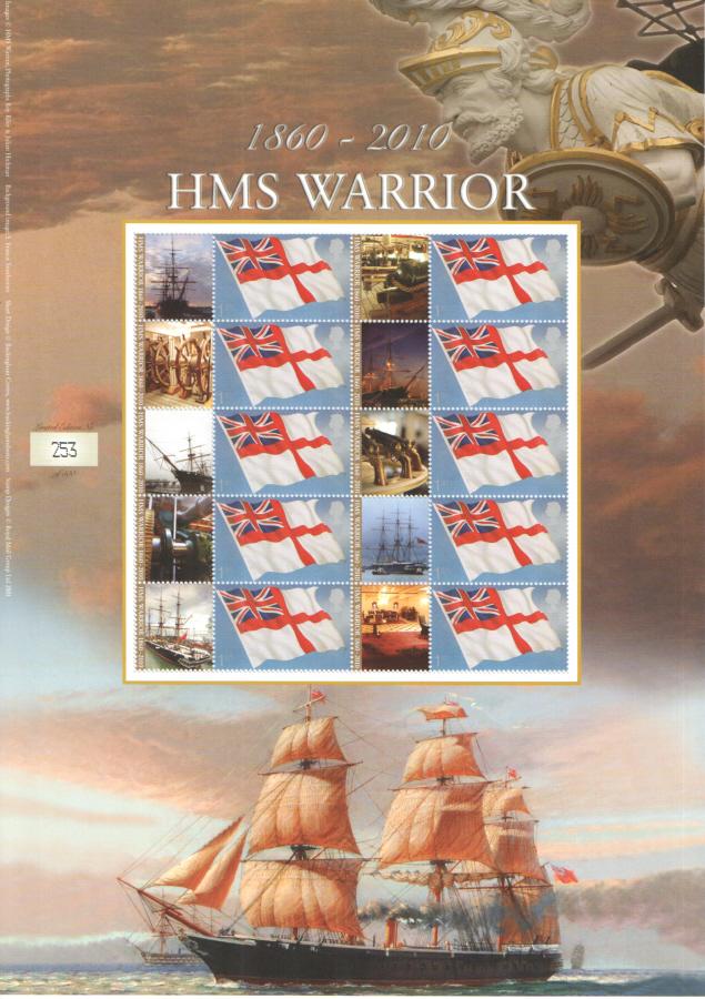 (image for) BC-289 2010 HMS Warrior Business Smilers Sheet - Click Image to Close