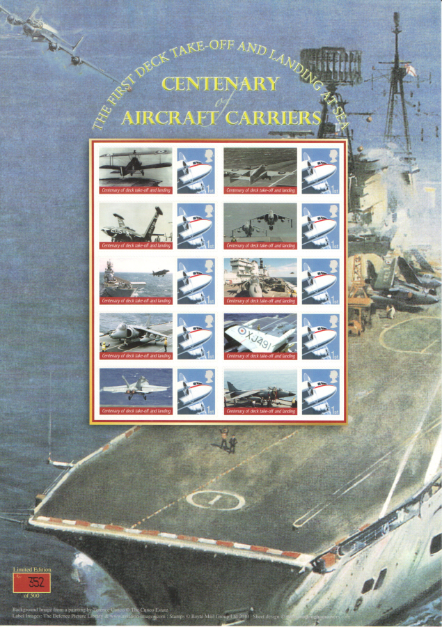 (image for) BC-323 2010 Centenary of Aircraft Carriers Business Smilers Sheet