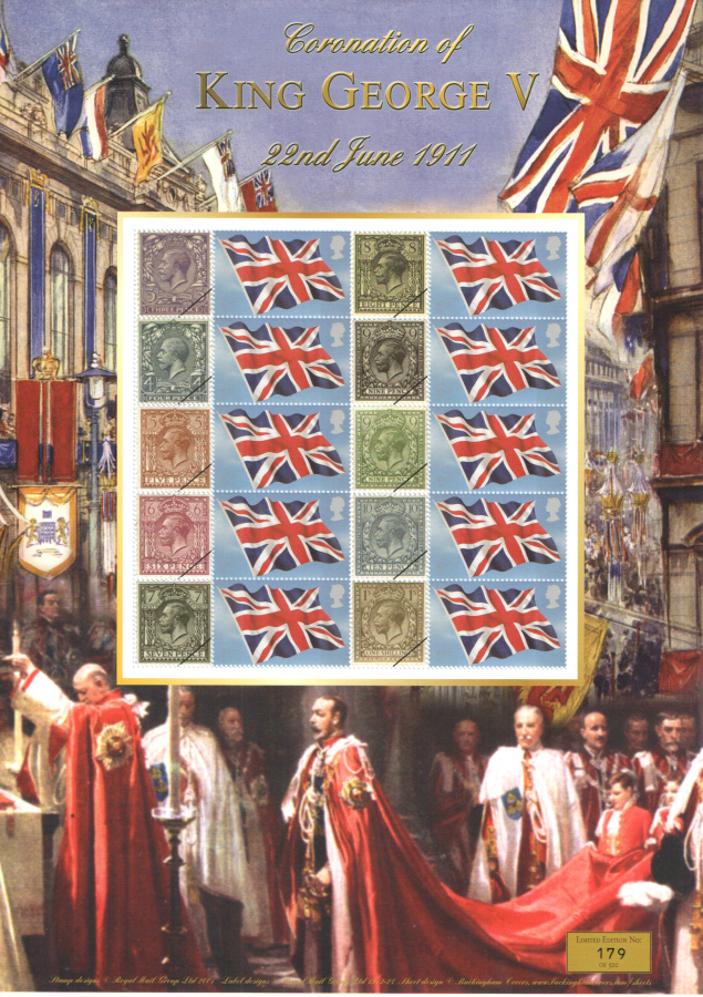 (image for) BC-347 2011 Coronation of King George V Business Smilers Sheet