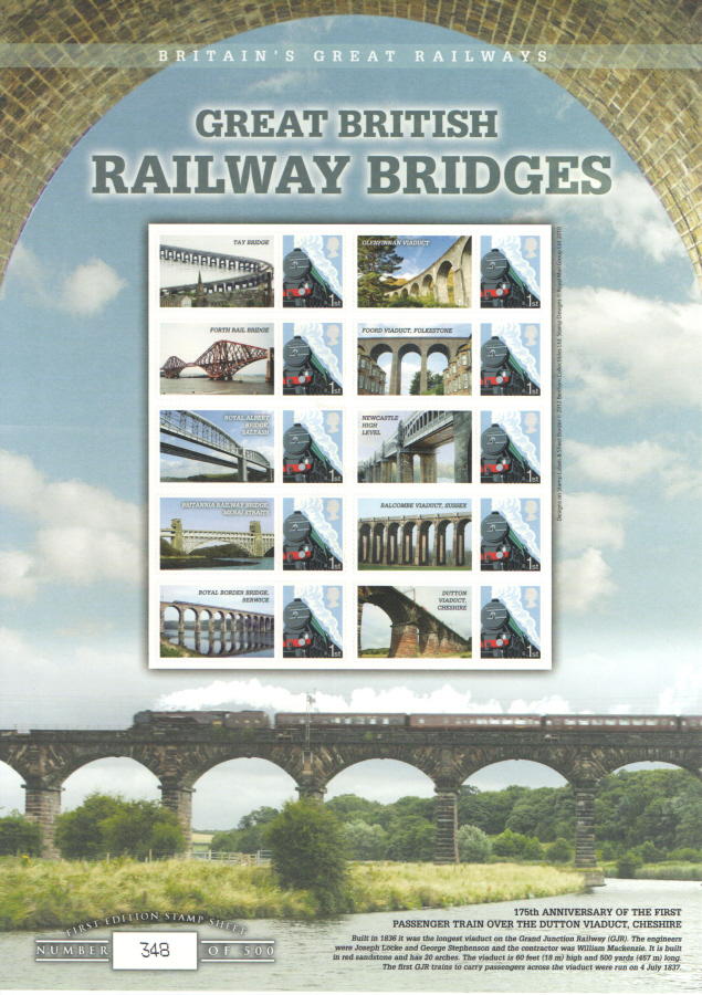 (image for) BC-379 2012 Great British Railway Bridges Business Smilers Sheet