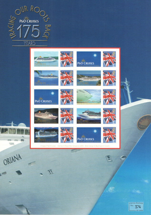 (image for) BC-380 2012 P&O Cruises - Tracing Our Roots Back Business Smilers Sheet