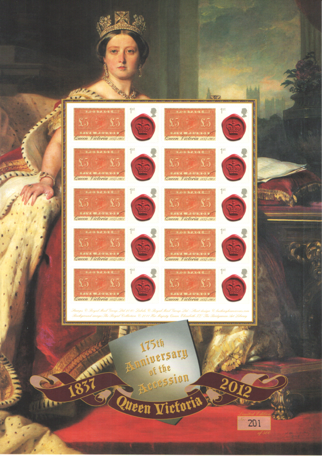 (image for) BC-390 2012 Queen Victoria Accession 175th Anniversary Business Smilers Sheet