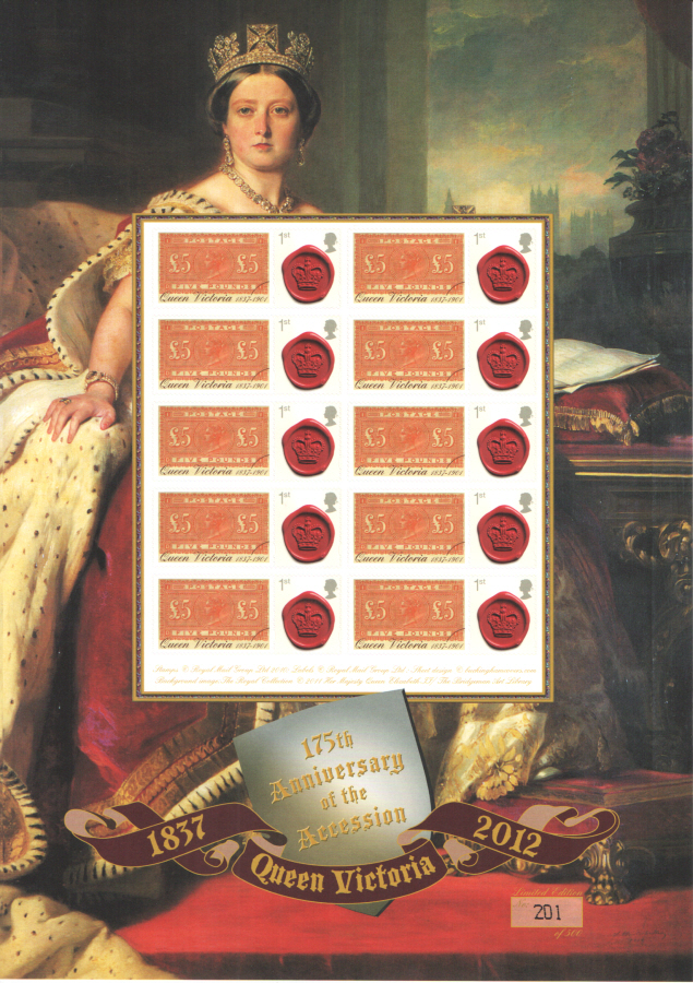 (image for) BC-390 2012 Queen Victoria Accession 175th Anniversary Business Smilers Sheet