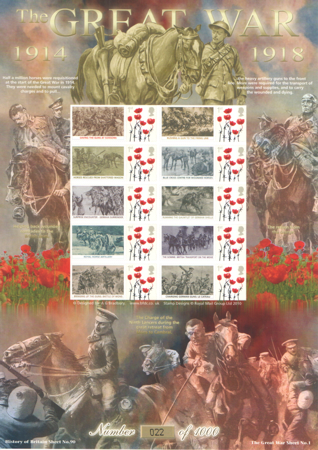 (image for) BC-393 2012 The Great War (I) History of Britain 90 Business Smilers Sheet