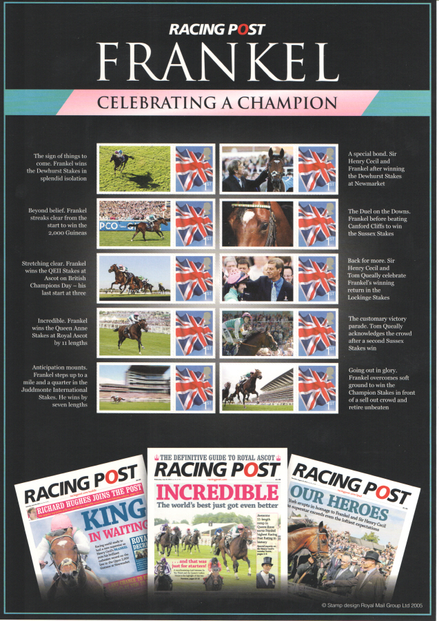 (image for) BC-395 2012 Frankel - Celebrating A Champion Business Smilers Sheet - Click Image to Close