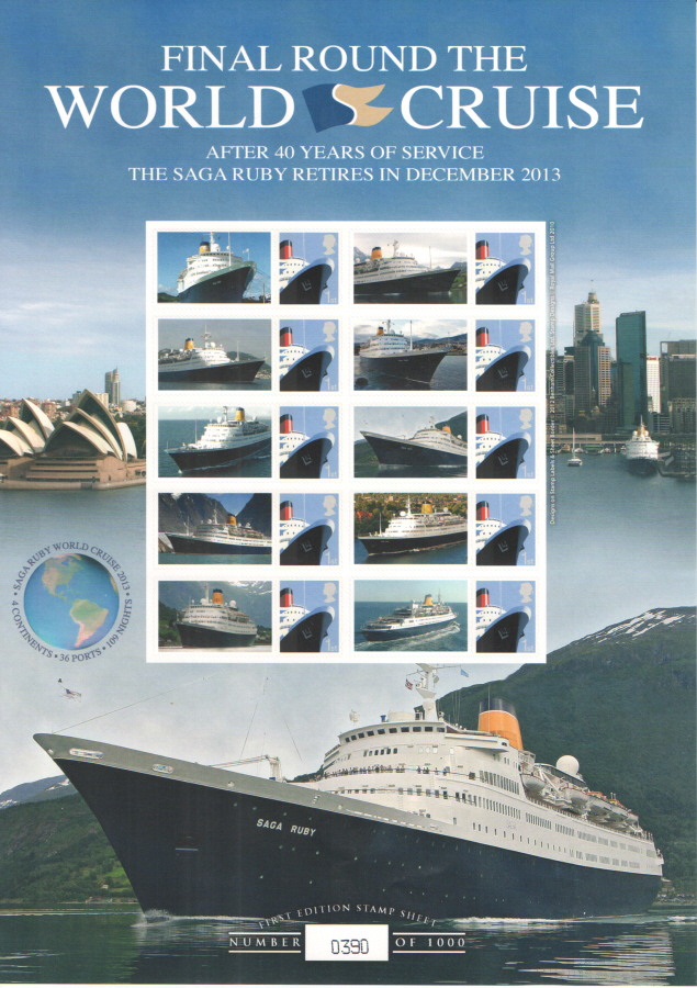 (image for) BC-396 2012 Final Round The World Cruise Business Smilers Sheet