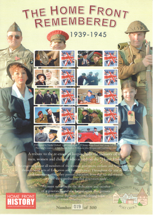 (image for) BC-403 2013 Home Front Remembered Business Smilers Sheet
