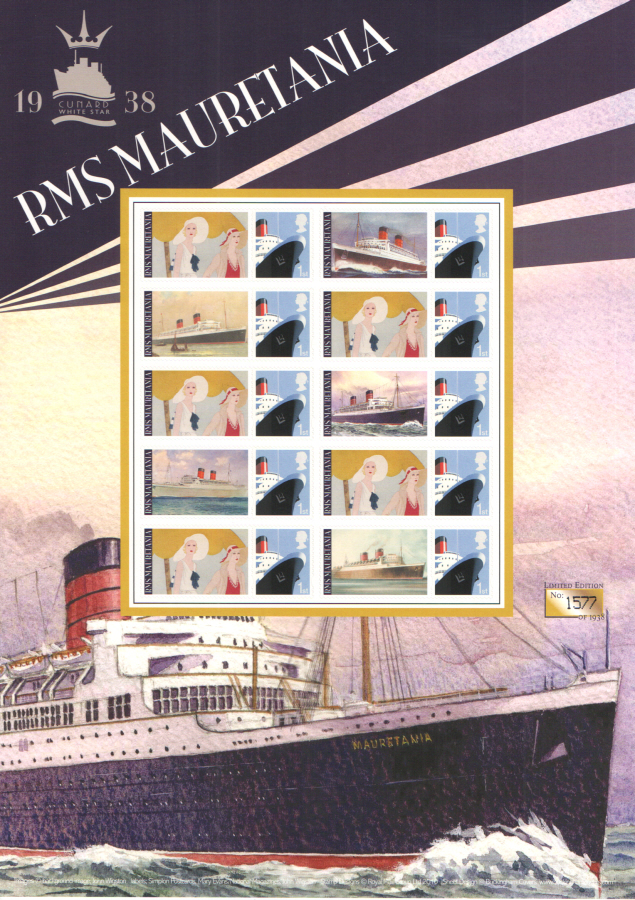 (image for) BC-416 2013 RMS Mauretania Business Smilers Sheet