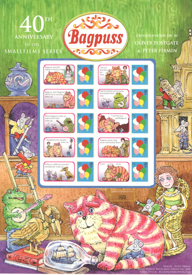 (image for) BC-424 2014 Bagpuss 40th Anniversary Business Smilers Sheet - Click Image to Close