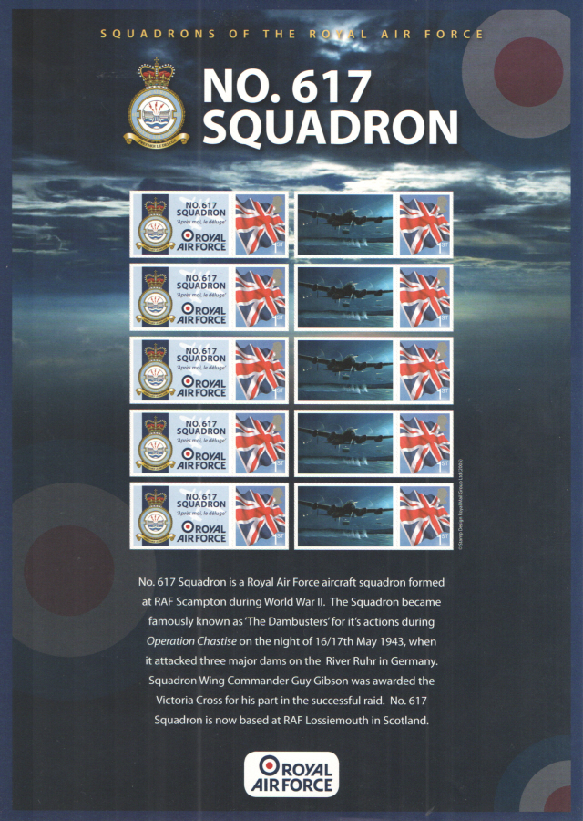 (image for) BC-444 2014 No. 617 Squadron Dambusters Business Smilers Sheet