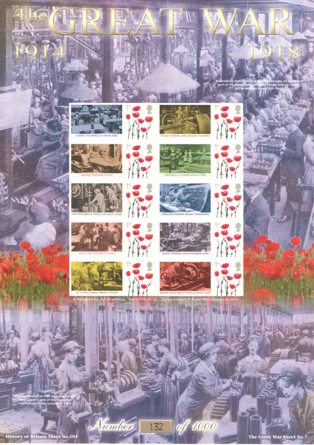 (image for) BC-448 2015 The Great War (VII) History of Britain 104 Business Smilers Sheet