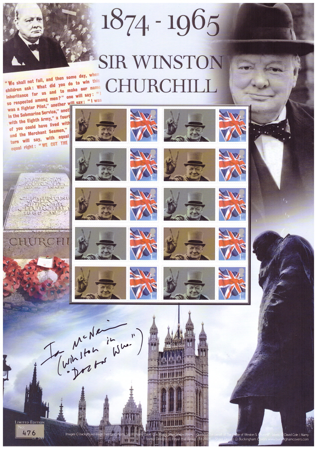 (image for) BC-465 Autographed 2015 Sir Winston Churchill Business Smilers Sheet