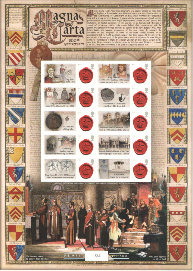 (image for) BC-470 2015 Magna Carta 800th Anniversary Business Smilers Sheet