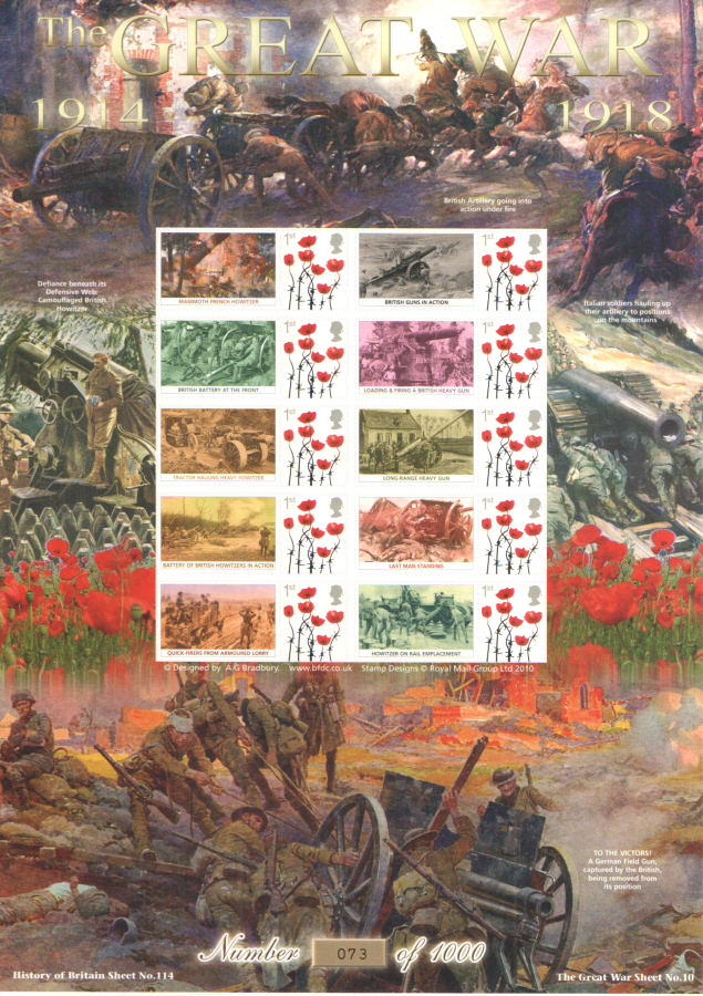 (image for) BC-483 2015 The Great War (X) History of Britain 114 Business Smilers Sheet