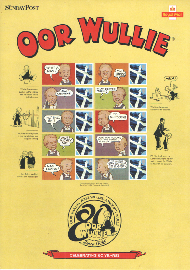 (image for) BC-489 2016 Oor Wullie Business Smilers Sheet