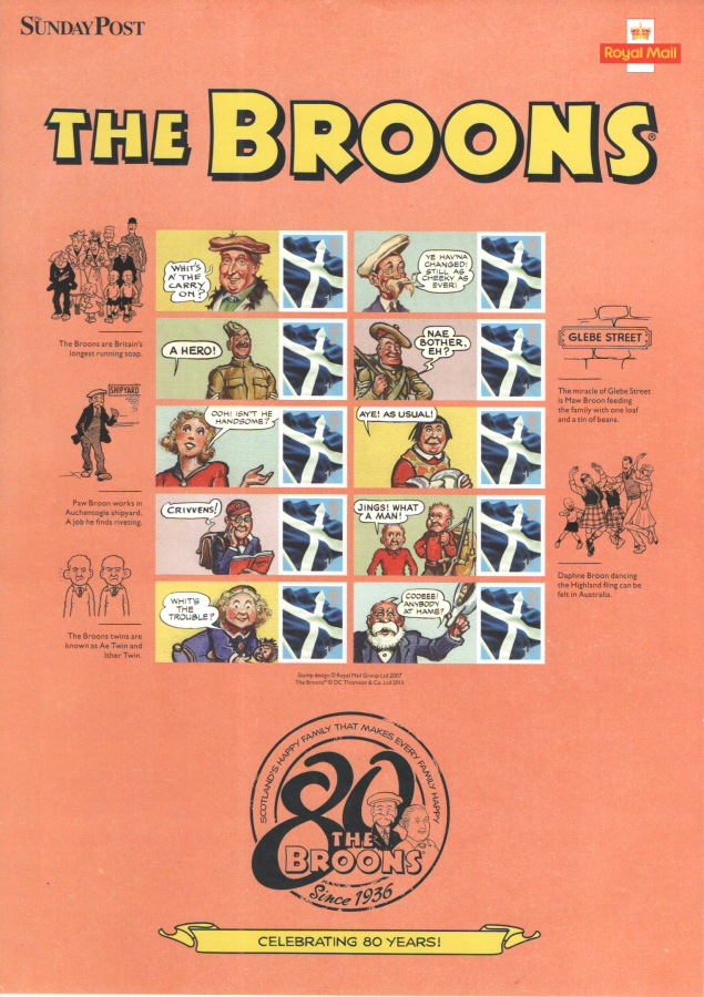 (image for) BC-490 2016 The Broons Business Smilers Sheet - Click Image to Close