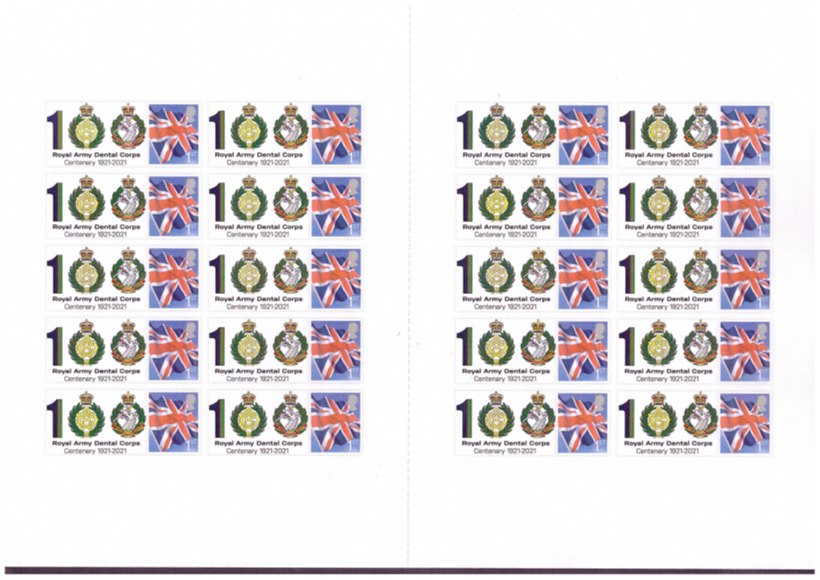 (image for) BC-524 2020 Royal Army Dental Corps Centenary BFPO Business Smilers Sheet
