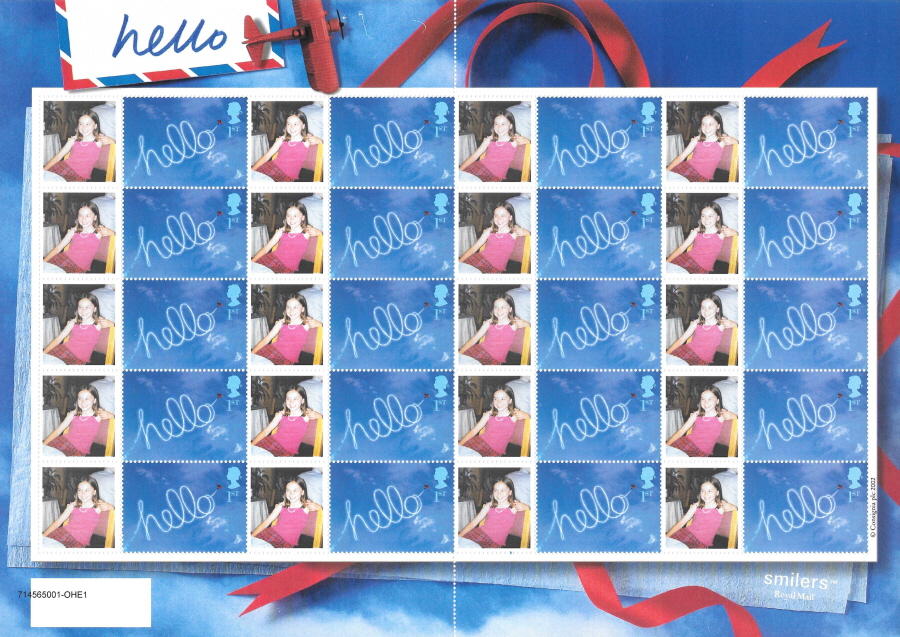 (image for) CS-008a 2002 Hello Customised Smilers Sheet