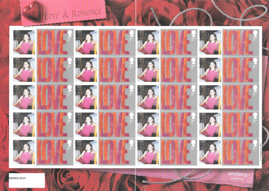 (image for) CS-008d 2002 Love & Romance Customised Smilers Sheet