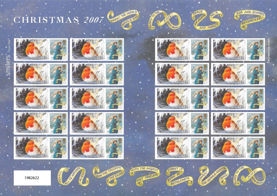 (image for) CS-035a 2007 Christmas 2nd Class Customised Smilers Sheet