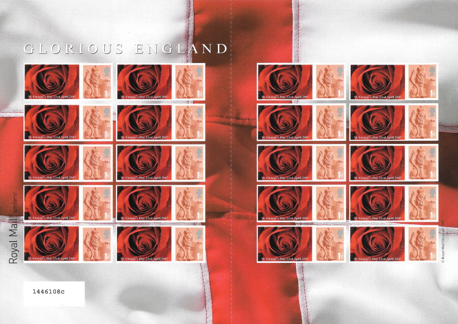 (image for) TS-153 2007 St George's Day Themed Smilers Sheet