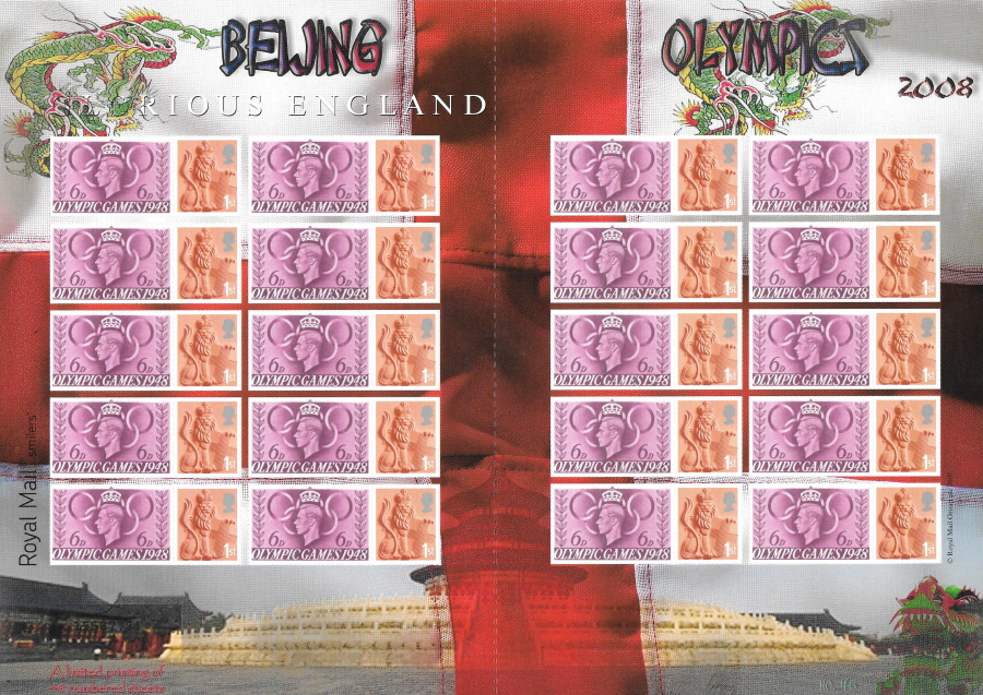 (image for) TS-286 2008 Beijing Olympics Themed Smilers Sheet - Click Image to Close